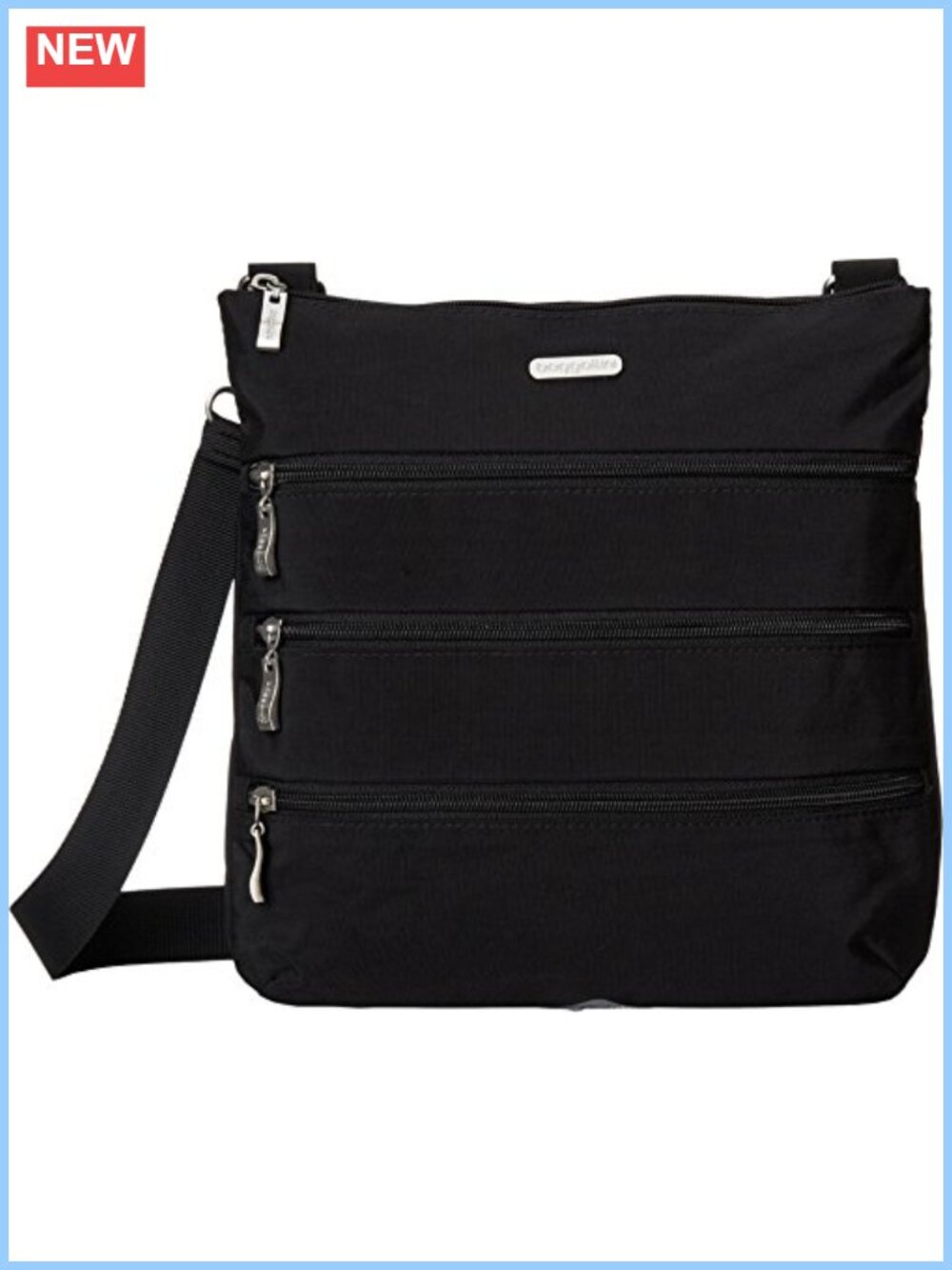 Lightweight Machine Washable Nylon Crossbody Bag with Removable Wristlet